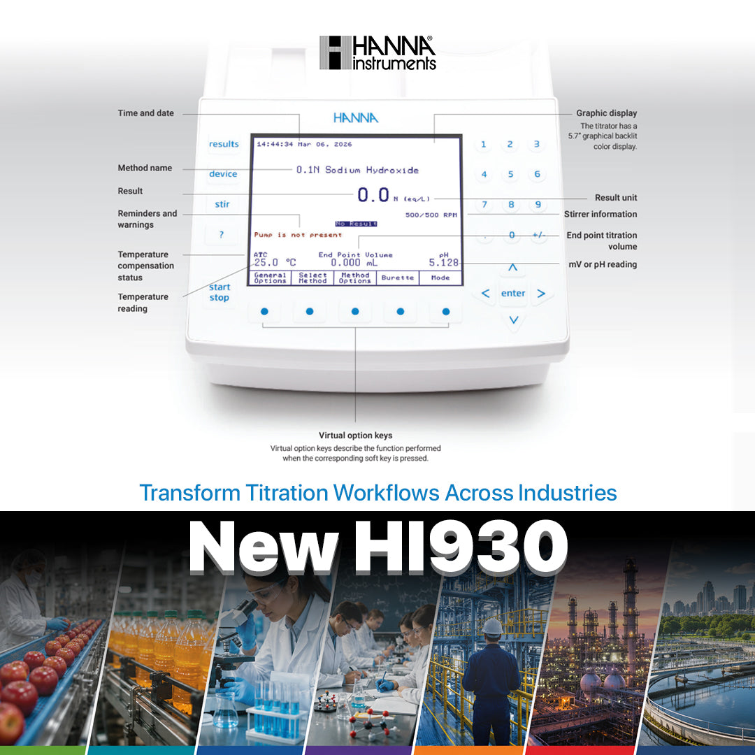 HI930 Automatic Potentiometric Titrator – Features, Applications & Benefits
