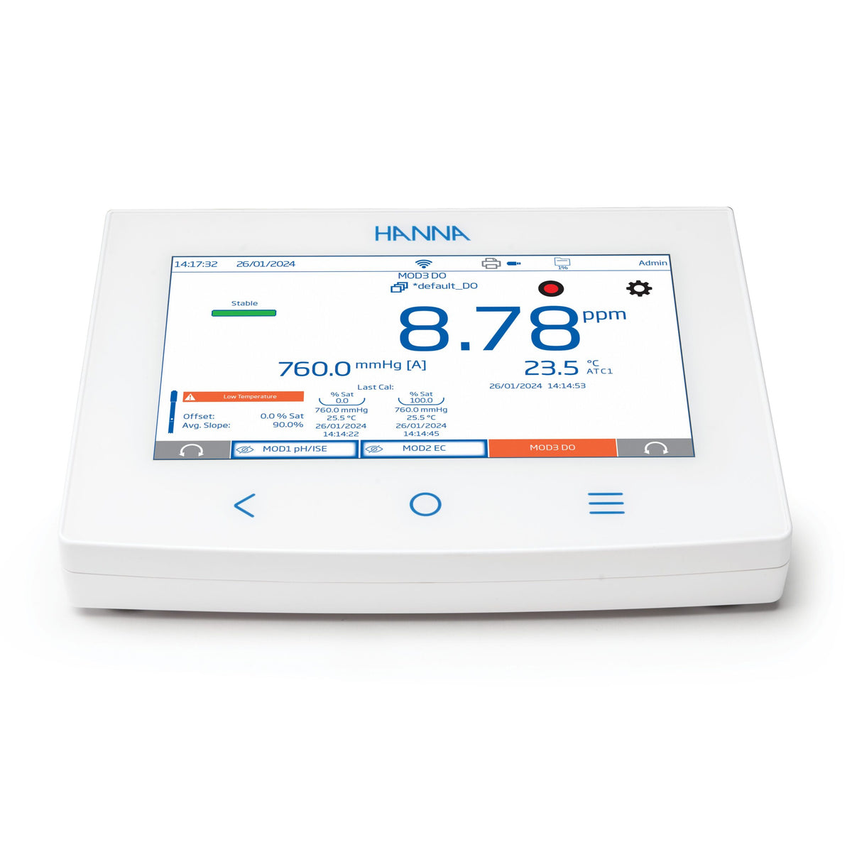 Multiparameter Modular System - pH/ORP, pH/ORP/ISE, EC and DO - HI6000