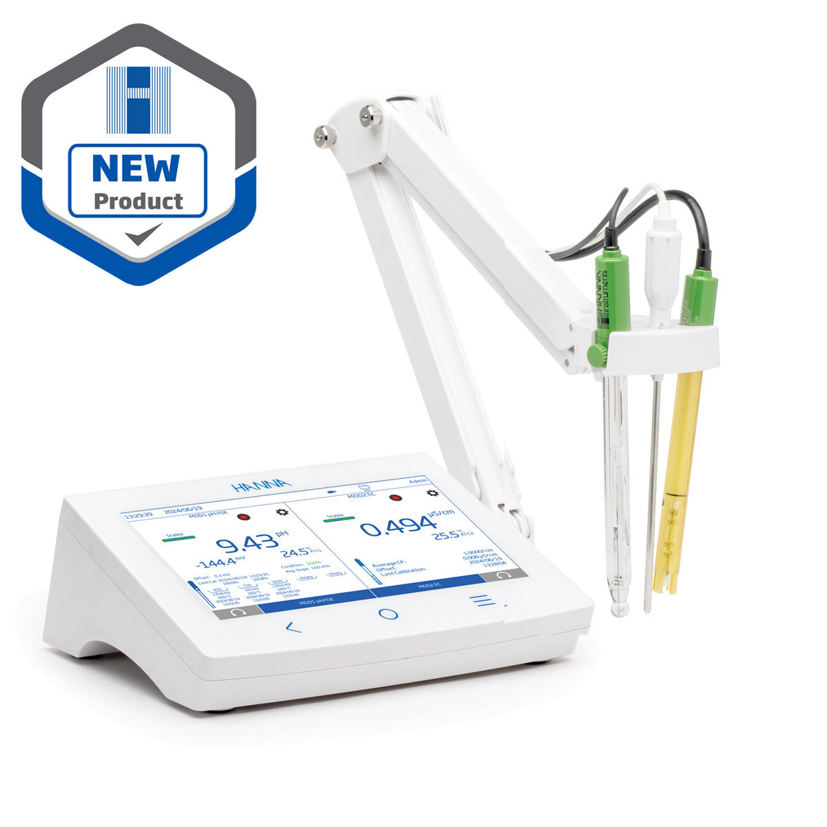 HI6522-02 pH/ORP/ISE and EC/TDS Benchtop Meter Starter Kit
