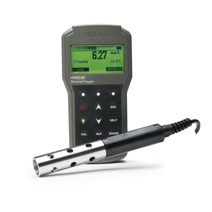 opdo Waterproof Optical Dissolved Oxygen Meter, 4m cable - HI98198