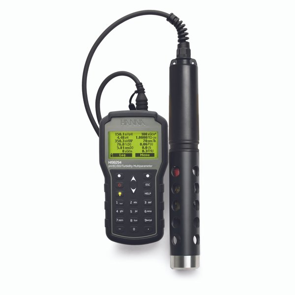 Multiparameter pH/EC/ISE/Turbidity/DO Portable Meter with GPS - HI98294