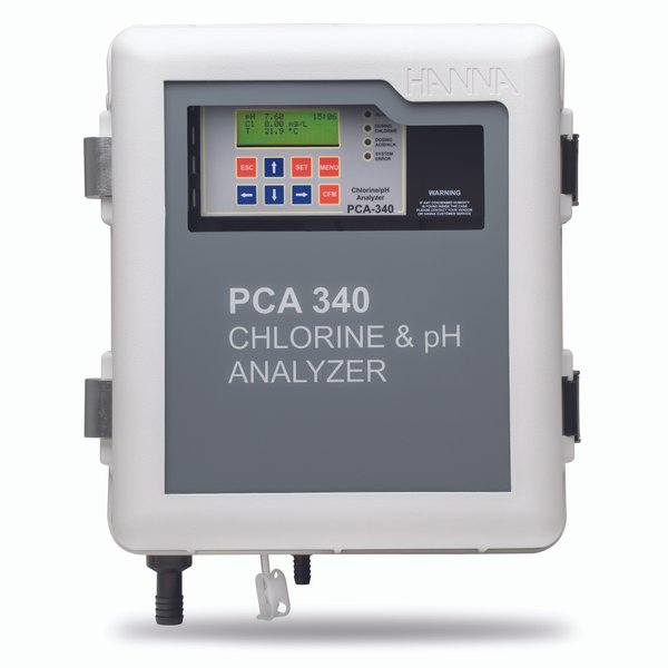 Chlorine,  pH,  ORP,  and Temperature Analyzers - PCA300 Series-PCA340 Chlorine, pH, &amp; Temperature with dual analog outputs