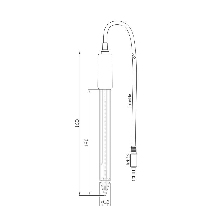 Digital Glass Body Foodcare pH Electrode for Dairy Products - FC2100