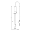 Digital Glass Body pH Electrode with Clogging Prevention System (CPS™) - HI10480