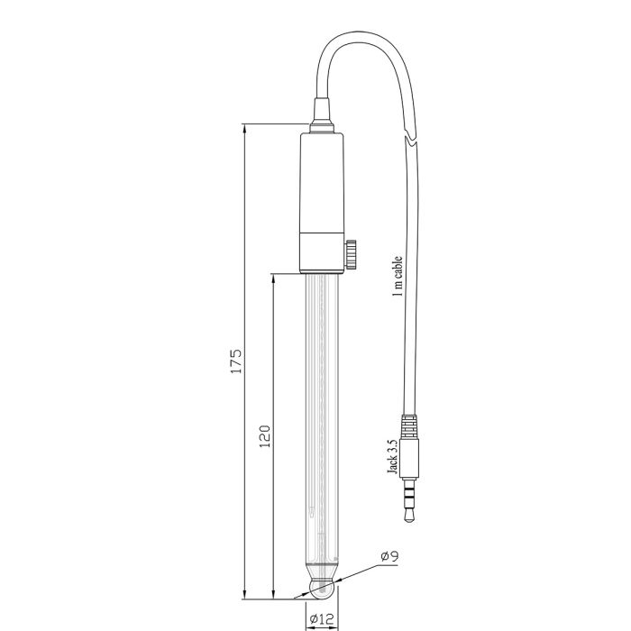 Digital Glass Body pH Electrode for General Purpose - HI11310