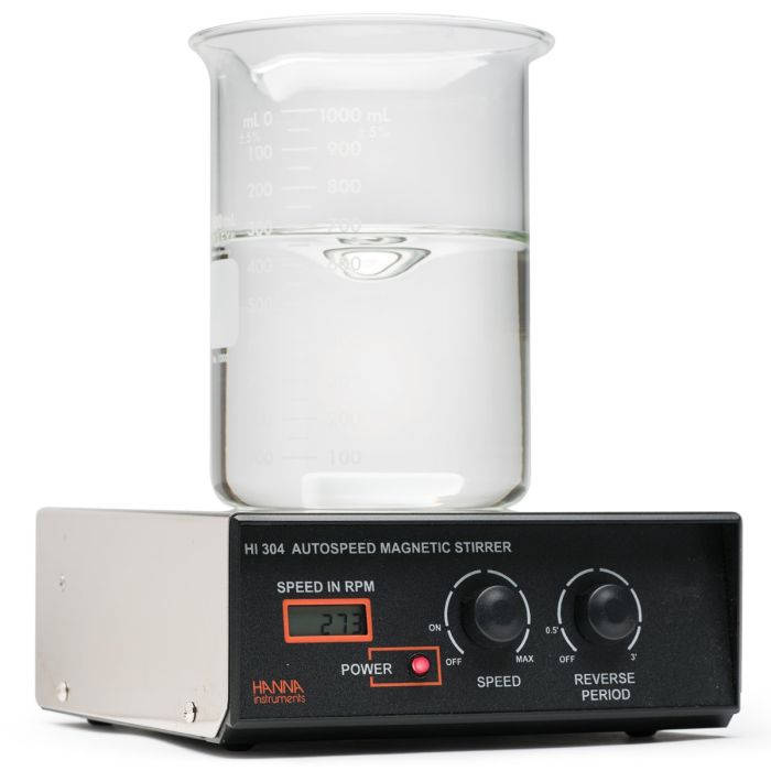 Auto-Reverse Stainless Steel Cover Mini-Stirrer with Tachometer (2.5L) - HI304N-1