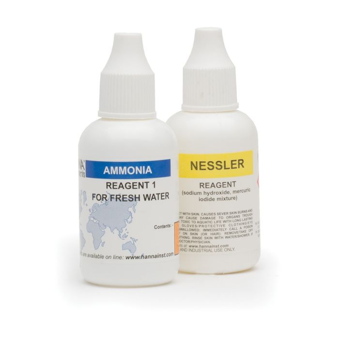 Ammonia Test Kit for Fresh Water Replacement Reagents (100 tests) - HI38049-100