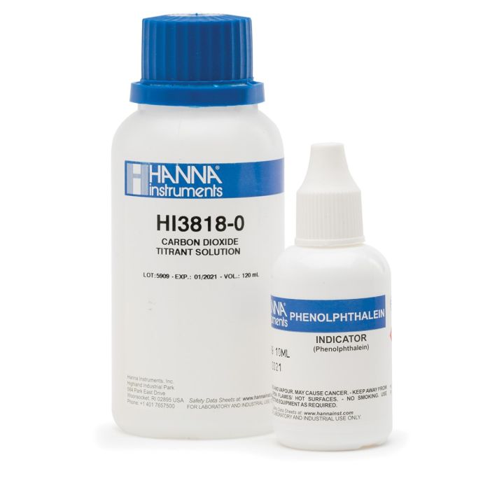 Carbon Dioxide Chemical Test Kit Replacement Reagents (110 tests) - HI3818-100