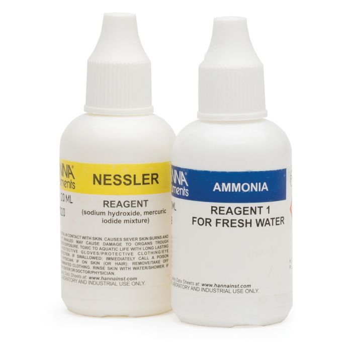 Ammonia Test Kit for Fresh Water Replacement Reagents (25 tests) - HI3824-025