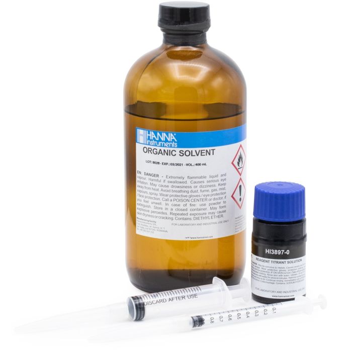 Olive Oil Acidity Test Kit Replacement Reagents - HI3897-010