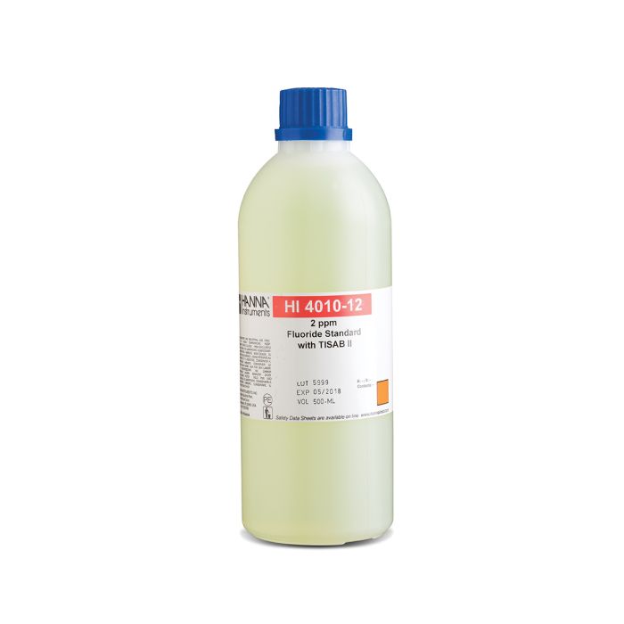 Fluoride ISE 2 ppm Standard with TISAB II - HI4010-12