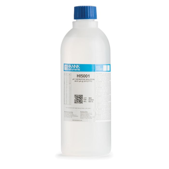 pH 1.00 Technical Calibration Buffer (500 mL) - HI5001