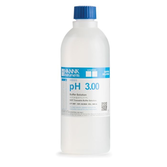 pH 3.00 Technical Calibration Buffer (500 mL) - HI5003
