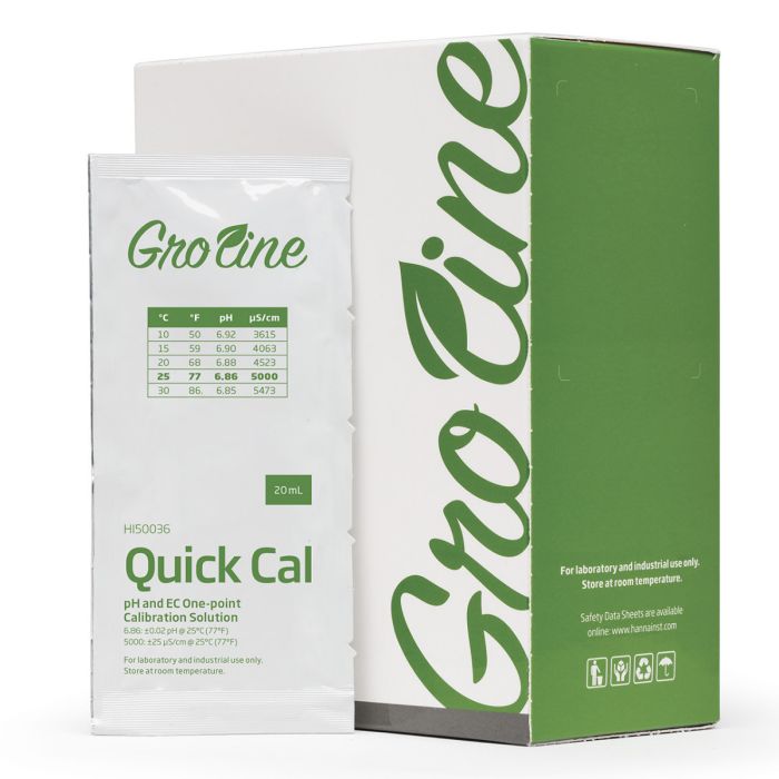 Quick Calibration Solution for GroLine pH & EC Meters (25 x 20 mL sachets) - HI50036P