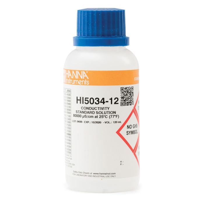 80, 000 µS/cm Conductivity Standard (120 mL) - HI5034-12