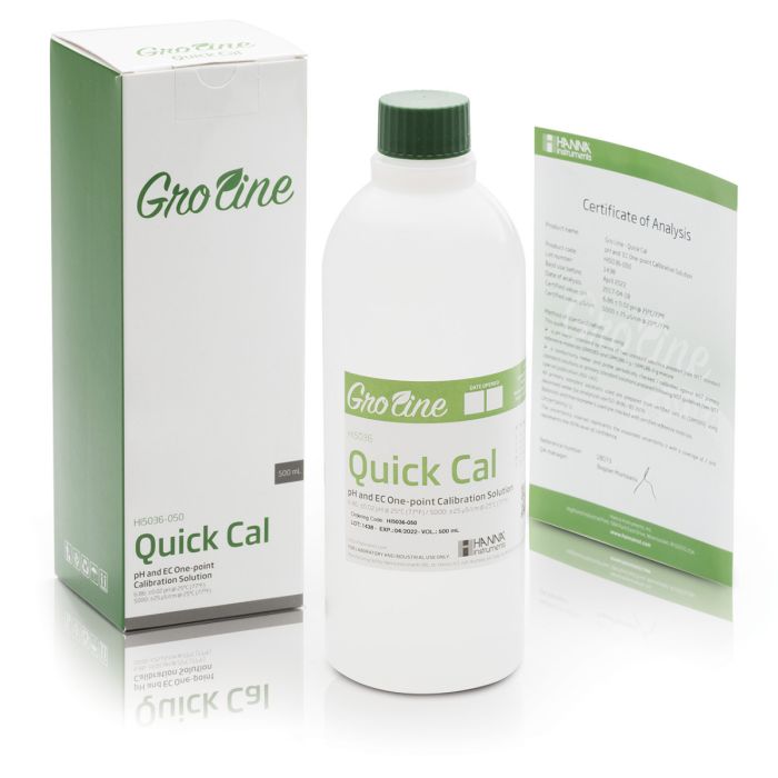 GroLine Quick Cal pH/EC/TDS Calibration Solution (230 mL) - HI5036-023