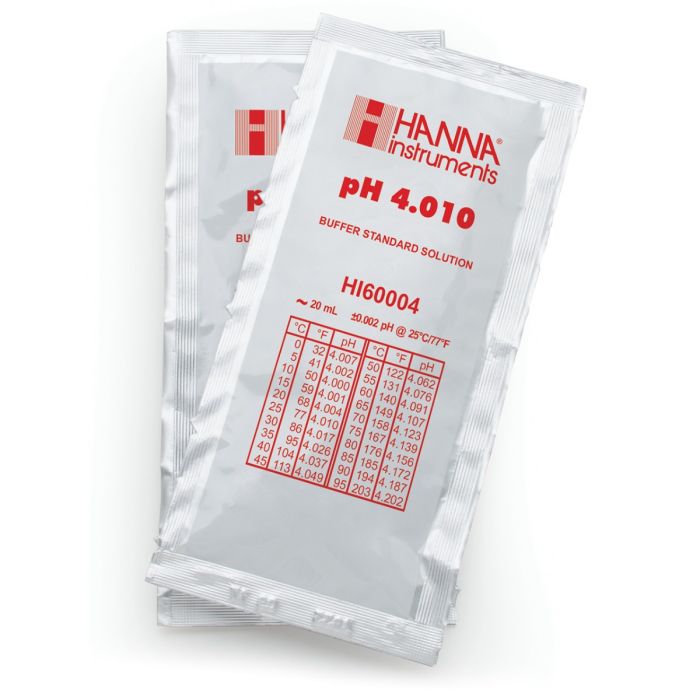 pH 4.010 Millesimal Buffer Solution (25 x 20 mL) Sachets - HI60004-02