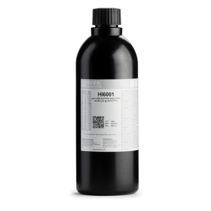 pH 1.000 Millesimal Calibration Buffer (500 mL) - HI6001
