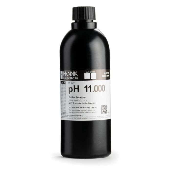 pH 11.000 Millesimal Calibration Buffer (500 mL) - HI6011