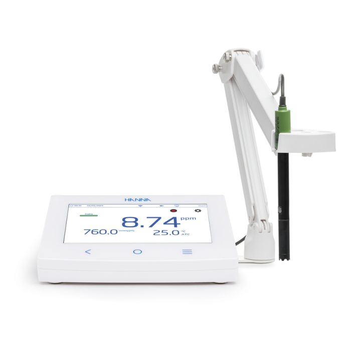 Advanced Dissolved Oxygen Benchtop Meter with Polarographic DO Probe - HI6421P