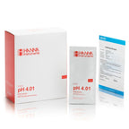 pH 4.01 Calibration Buffer (25 x 20 mL) Sachets with certificate of analysis - HI70004C