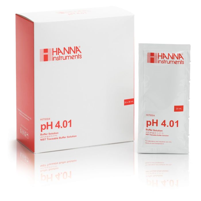 pH 4.01 Calibration Buffer Sachets (25 x 20 mL) - HI70004P