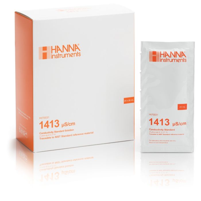 1413 µS/cm Conductivity Standard (25 x 20mL) - HI70031P
