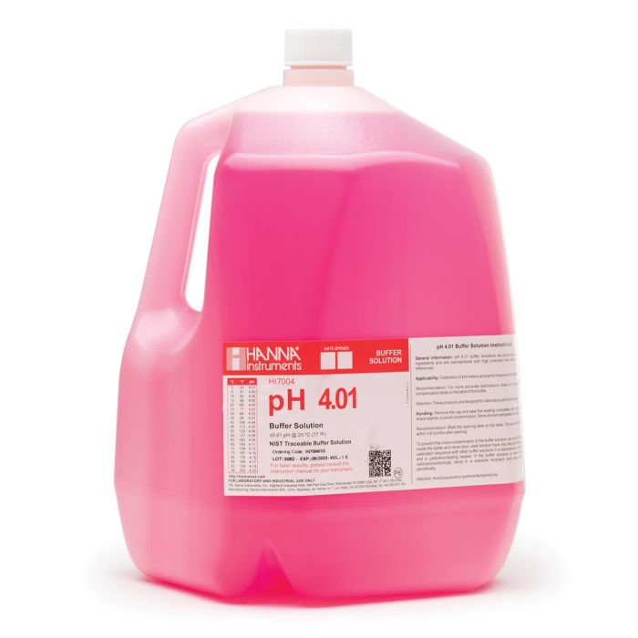 pH 4.01 Calibration Solution (1 G ( 3.78 L)) - HI7004/1G