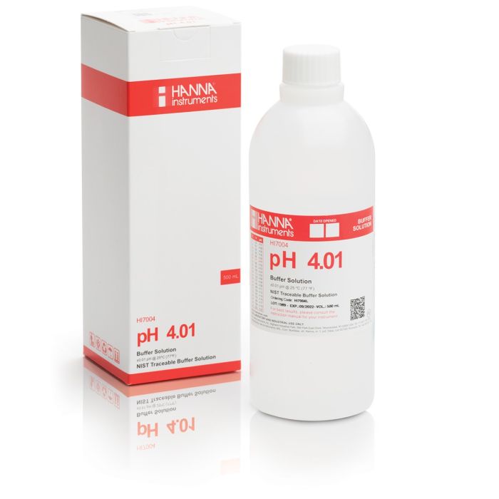 pH 4.01 Calibration Solution (500 mL) - HI7004L