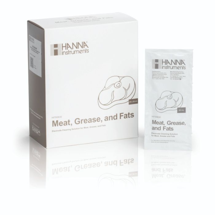 Grease and Fats Acid Cleaning Solution (25 x 20 mL Sachets) - HI700630P
