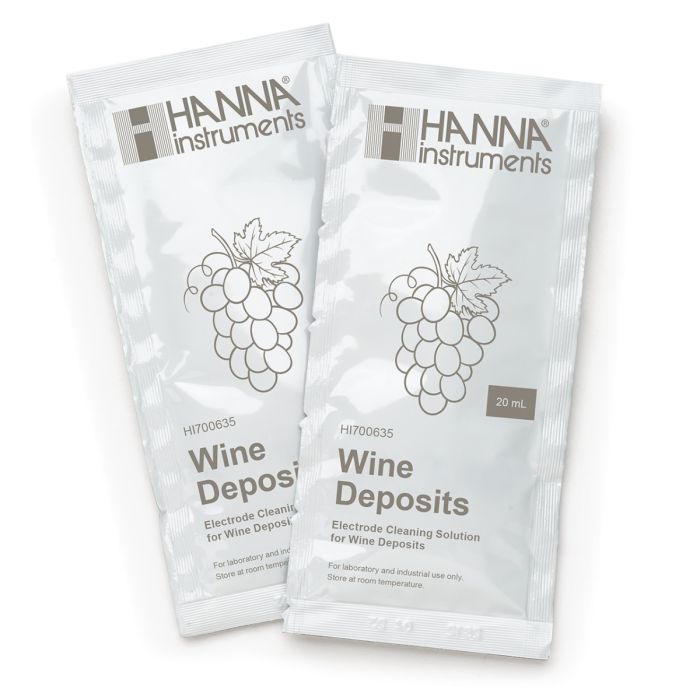 Cleaning Solution for Wine Deposits (25 x 20 mL Sachets) - HI700635P