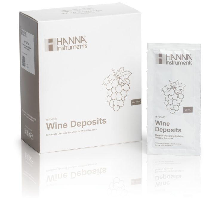Cleaning Solution for Wine Deposits (25 x 20 mL Sachets) - HI700635P