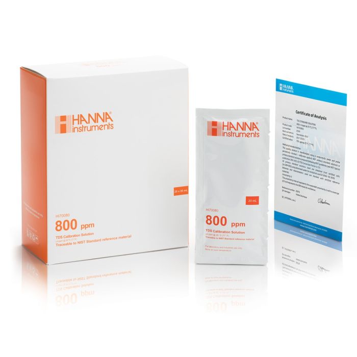 800 mg/L (ppm) TDS Standard (25 x 20 mL) - HI70080C