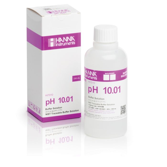 pH 10.01 Calibration Solution (230 mL) - HI7010M