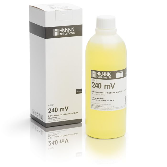 240 mV @ 25°C ORP Test Solution (500 mL) - HI7021L