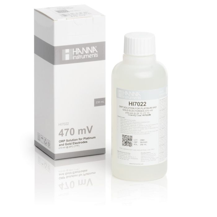 470 mV @ 25°C ORP Test Solution (230 mL) - HI7022M