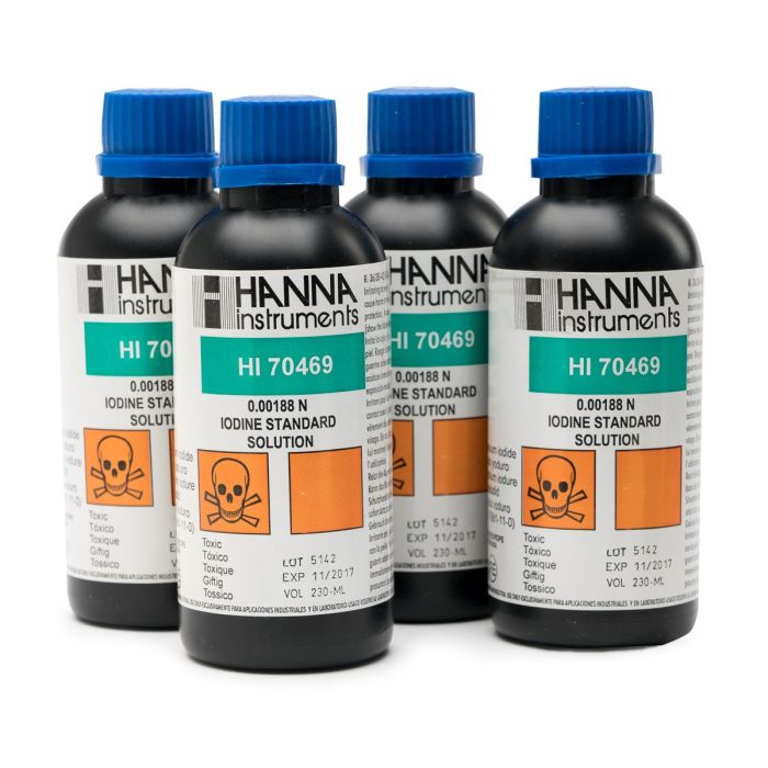 Iodine Standard Solution (0.00188 N),  4 x 250 mL - HI70469