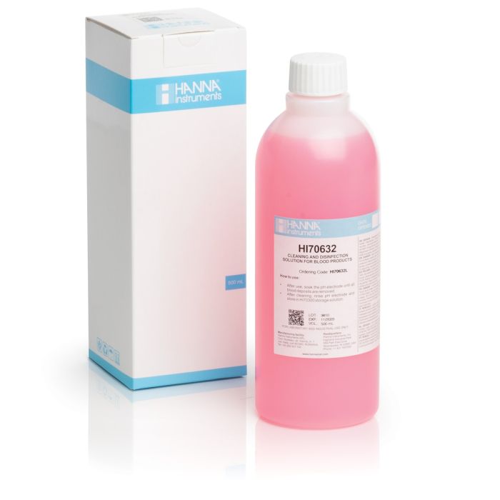 Cleaning & Disinfection Solution for Blood Products (500 mL) - HI70632L