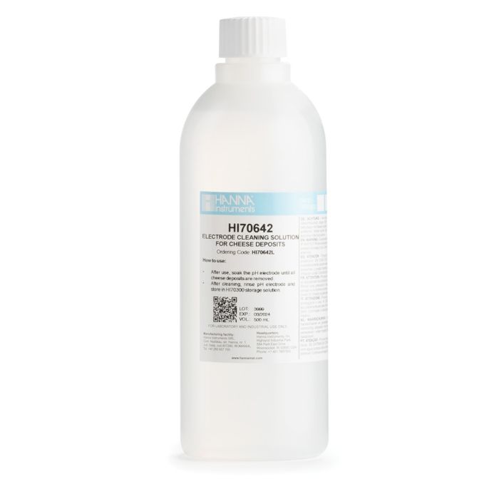 Cleaning Solution for Cheese Deposits (500 mL) -HI70642L