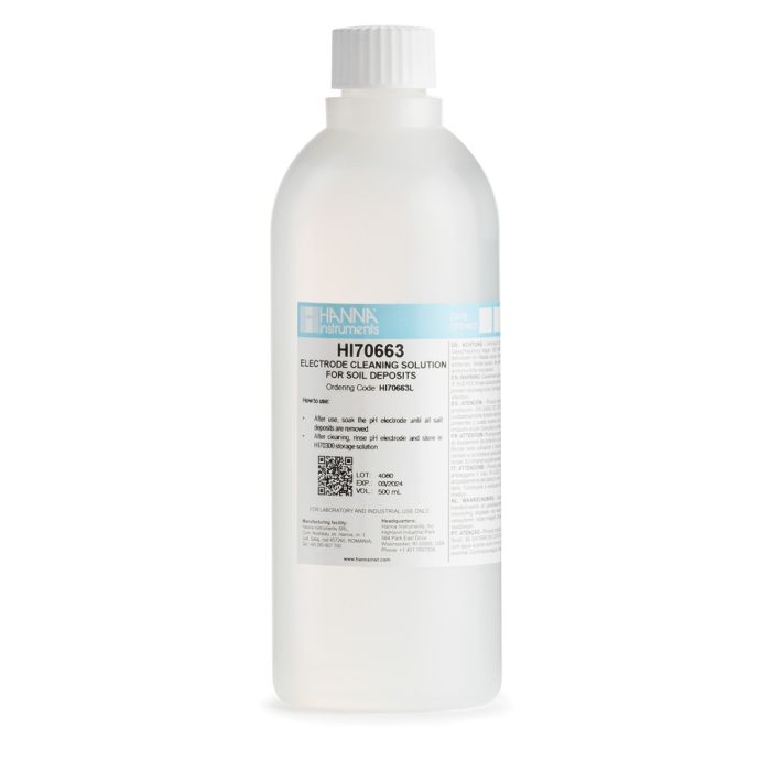 Cleaning Solution for Soil Deposits (500 mL) - HI70663L