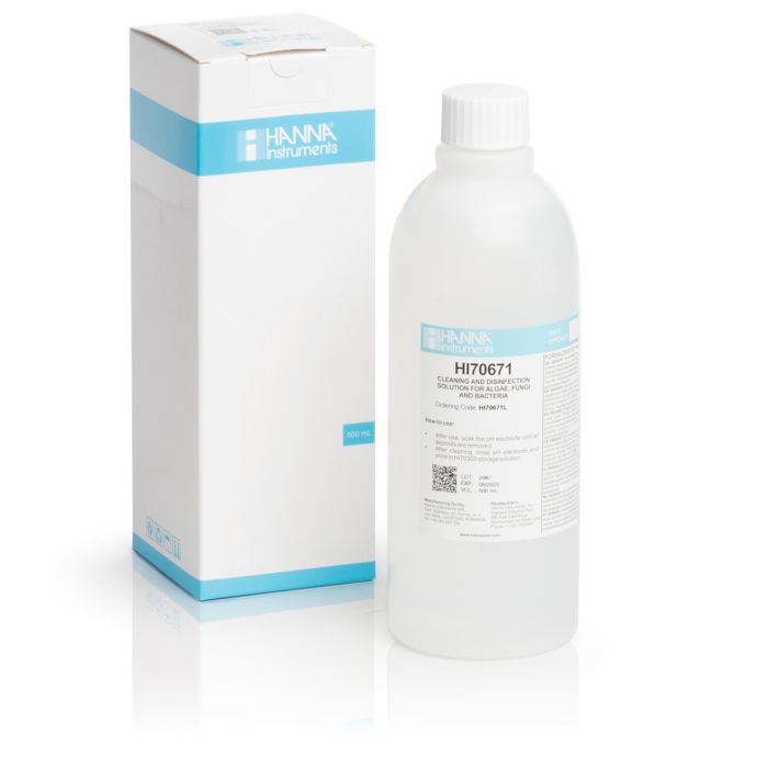 Cleaning & Disinfection Solution for Algae,  Fungi and Bacteria (500 mL) - HI70671L