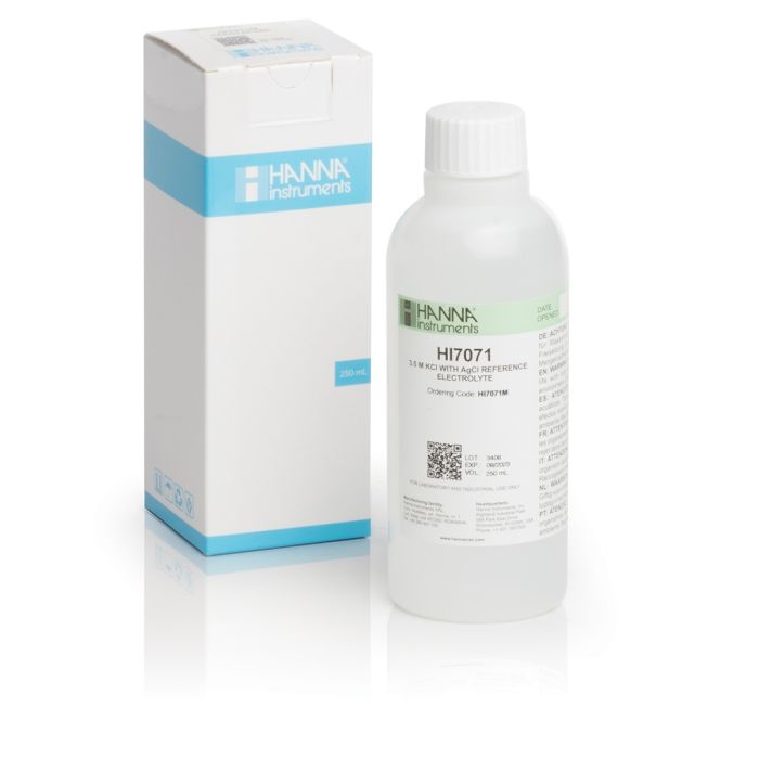 Electrolyte Fill Solution,  3.5M KCl + AgCl (230 mL) - HI7071M