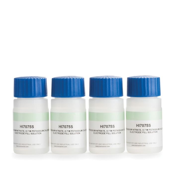 Electrolyte Solution 1.7M KNO3,  0.7M KCl (30 mL x 4) - HI7075