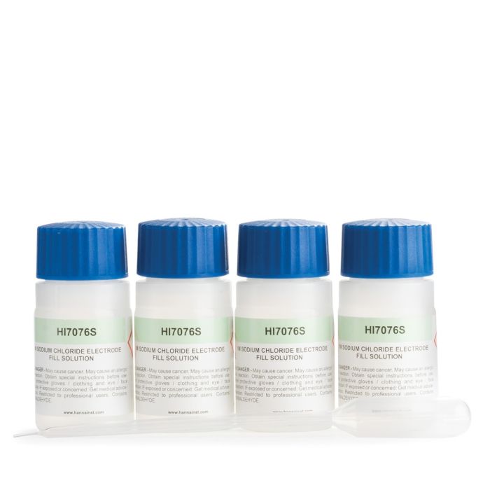 Electrolyte Fill Solution,  1M NaCl (30 mL x 4) - HI7076