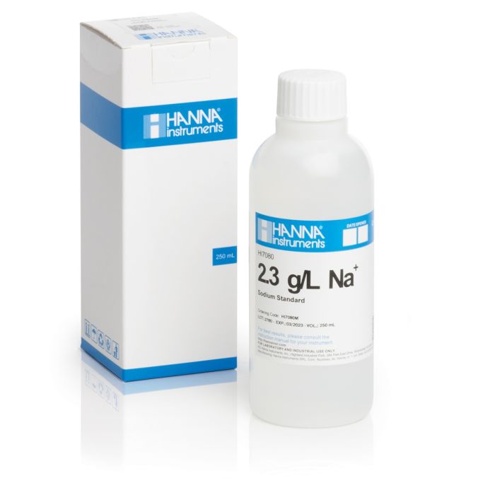2.3 g/L Sodium Standard Solution,  230 mL - HI7080M