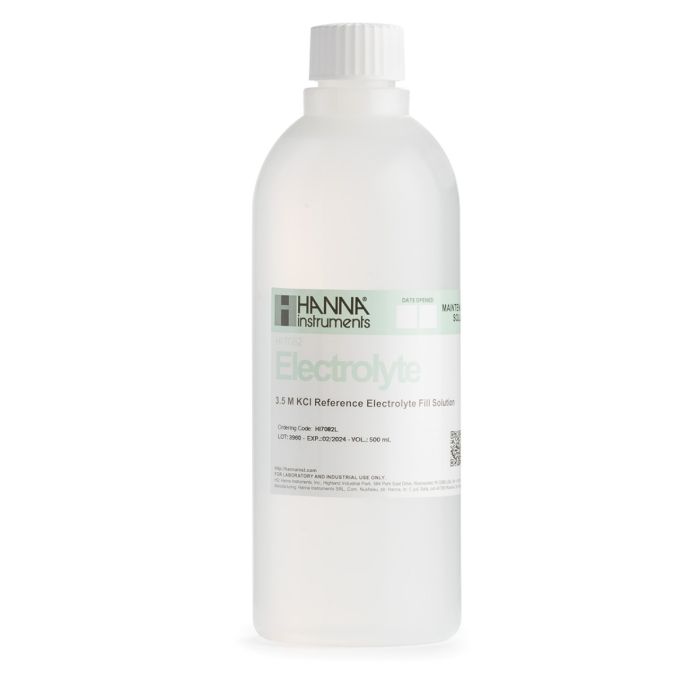 Electrolyte Solution 3.5M KCl (500 mL) - HI7082L