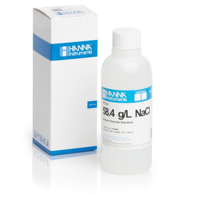 58.4 g/L NaCl Standard Solution (230 mL Bottle) - HI7084M
