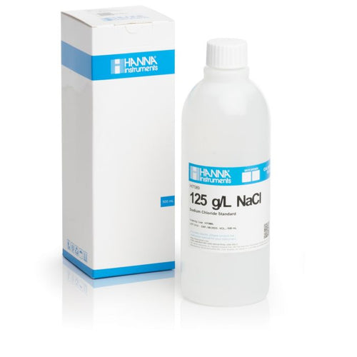 125 g/L NaCl Standard Solution (500 mL) - HI7089L