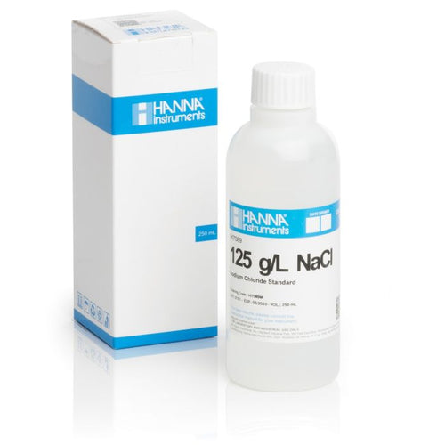 125 g/L NaCl Standard Solution (230 mL Bottle) - HI7089M
