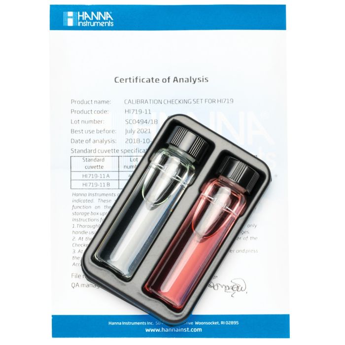 Magnesium Hardness Checker® HC Calibration Check Set - HI719-11